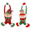 2pcs Plush Christmas Elves Long Arm Dolls Xmas Hanging Ornaments Holiday Gifts
