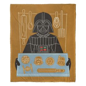 Star Wars; Dark Side Cookies Aggretsuko Comics Silk Touch Throw Blanket; 50" x 60"