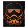 Star Wars; Storm Trooper Jack-o'-lantern Aggretsuko Comics Silk Touch Throw Blanket; 50" x 60"