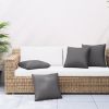 Throw Pillows 4 pcs Anthracite 19.7"x19.7" Fabric