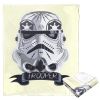 Star Wars; Storm Trooper Decorated Helmet Aggretsuko Comics Silk Touch Throw Blanket; 50" x 60"