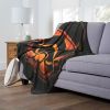 Star Wars; Storm Trooper Jack-o'-lantern Aggretsuko Comics Silk Touch Throw Blanket; 50" x 60"
