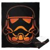 Star Wars; Storm Trooper Jack-o'-lantern Aggretsuko Comics Silk Touch Throw Blanket; 50" x 60"