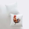 Watercolor Rooster Looking Left | Brid Prints | Bird Décor |Accent Pillow Cover | Throw Pillow Covers | Pillow | Room Décor | Bedroom Décor