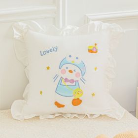 Nordic Sofa Light Luxury Pillow Cover (Option: Cheering Duck-45x 45 Pillowcase Only)
