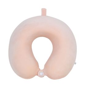 Memory Pillow U-shaped Pillow Core Travel Solid Color (Option: Skin Color-About 30x28cm)