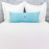 Moroccan Handwoven Cactus Silk Lumbar Pillow 14 x 36 Embroidered cushion