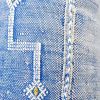 Moroccan Handwoven Cactus Silk Lumbar Pillow 14 x 36 Embroidered cushion